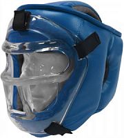 Шлем с пластиковой маской Рэй-Спорт Кристал-11 р.L  Ш35LИВ